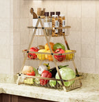 Kitchen Multi-Functional Vegetable and Fruit Storage Rack