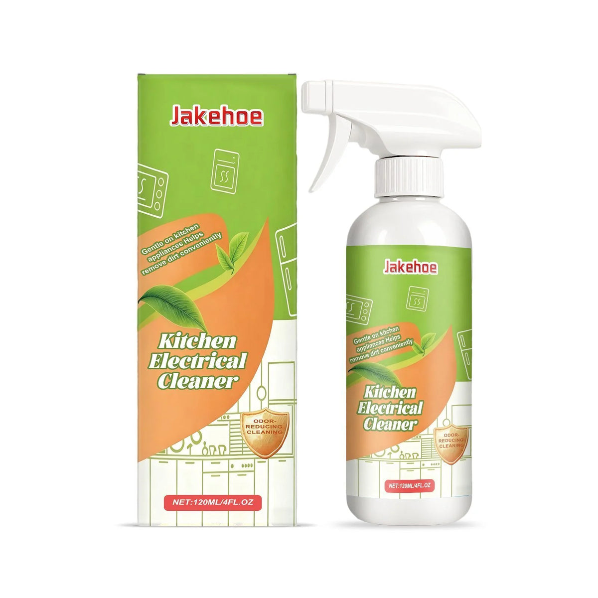 JAKEHOE Kitchen Appliance Cleaner Spray, 120 Ml Kit