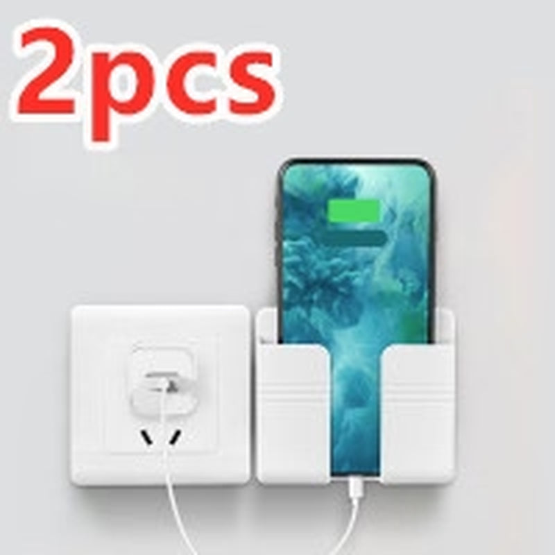 Mobile Phone Charging Storage Rack Punch-Free Sticky Storage Box