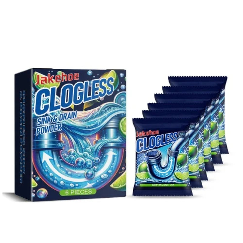 Jakehoe Drain Cleaning Powder Boxed Kitchen and Toilet Drain Pipe Deodorizing and Oil Stain Blocking Cleaning Powder