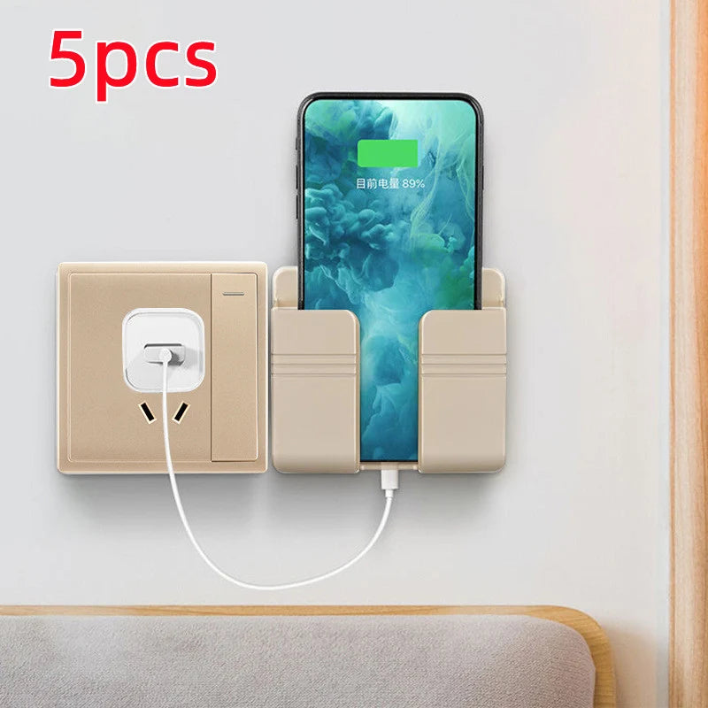 Mobile Phone Charging Storage Rack Punch-Free Sticky Storage Box
