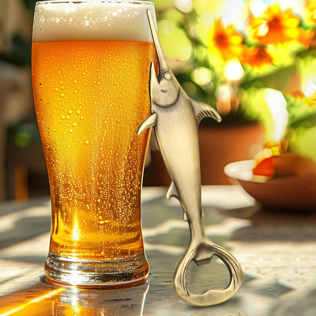 Creative Swordfish Handle Metal Beer Bottle Openers Kitchen Bar Accessories Tools Beer Gifts Beer Openors Kitchen Gadgets