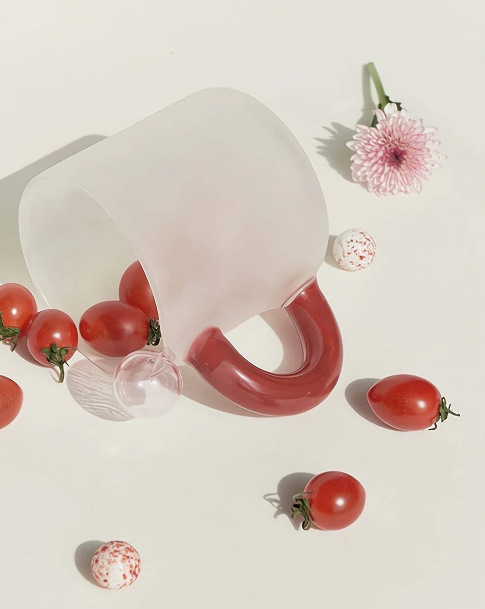 Hand-Blown Glass Candy Mug