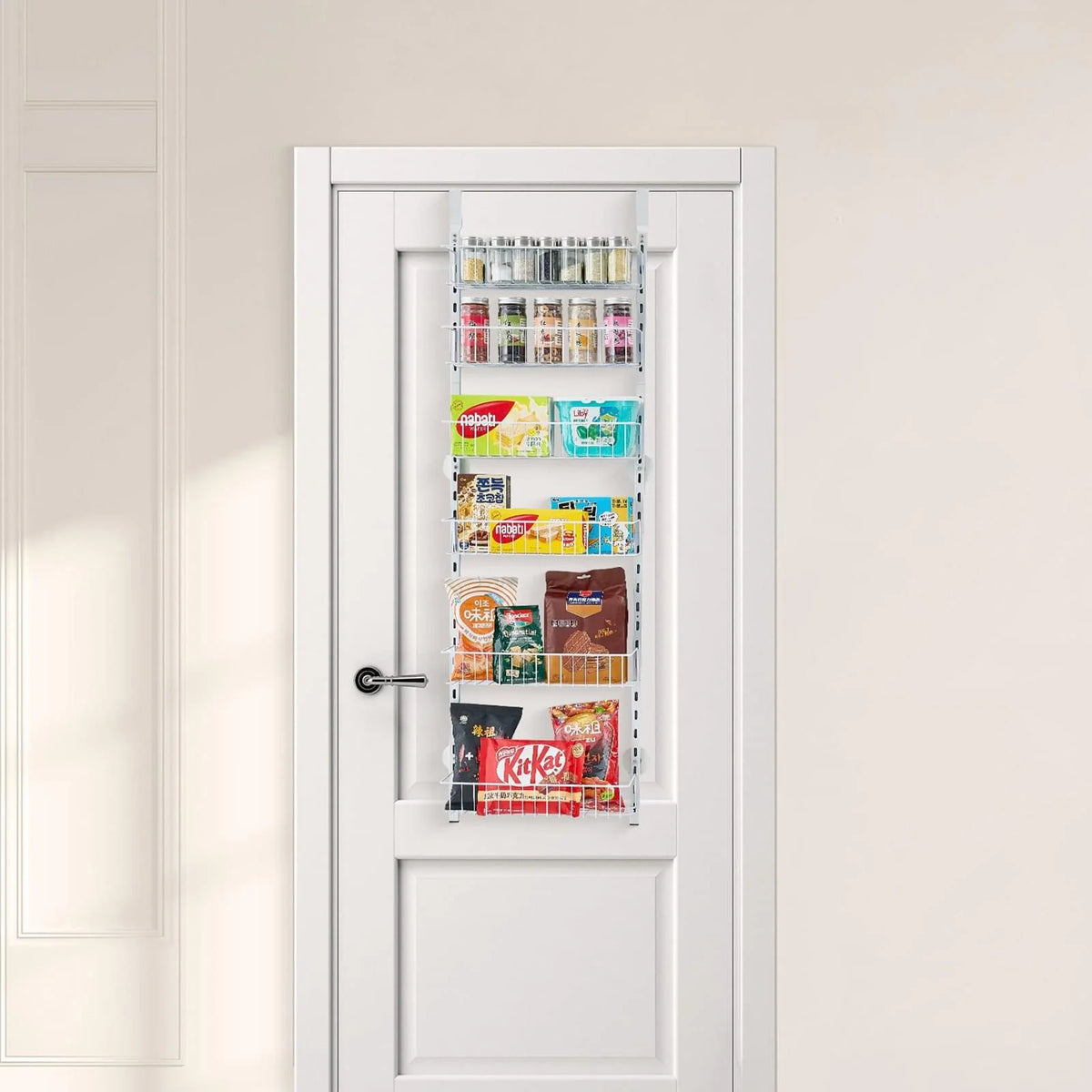6-Tier Over-The-Door Pantry Organizer