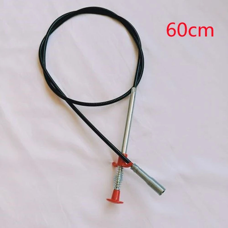 60CM Sewer Dredger Spring Pipe Dredging Tool Household Hair Cleaner Drain Clog Remover Cleaning Tools Household for Kitchen Sink Kitchen Gadgets