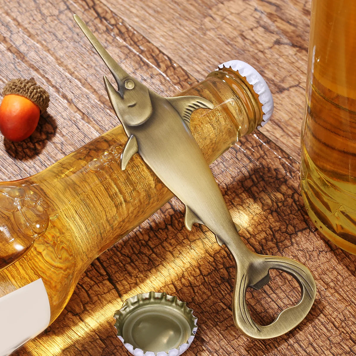 Creative Swordfish Handle Metal Beer Bottle Openers Kitchen Bar Accessories Tools Beer Gifts Beer Openors Kitchen Gadgets