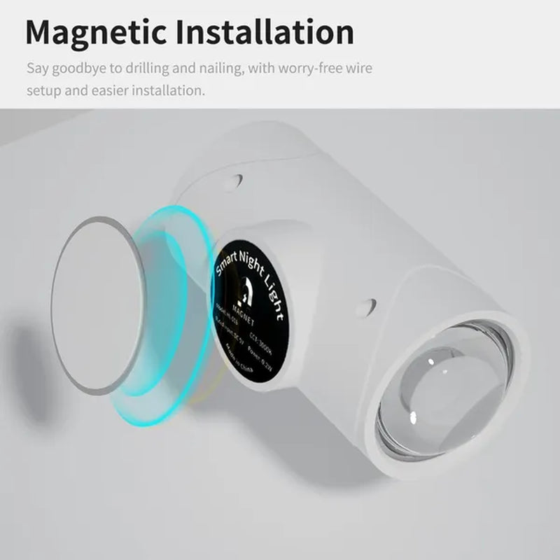 4Pcs Rechargeable LED Night Light Wall Lamp Commercial Strobelight Multi-Color Mode Dimmable Indoor Light Magnetic Steplight for Entryway Bedside Desk Closet Bedside Lamp