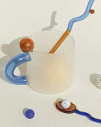 Hand-Blown Glass Candy Mug