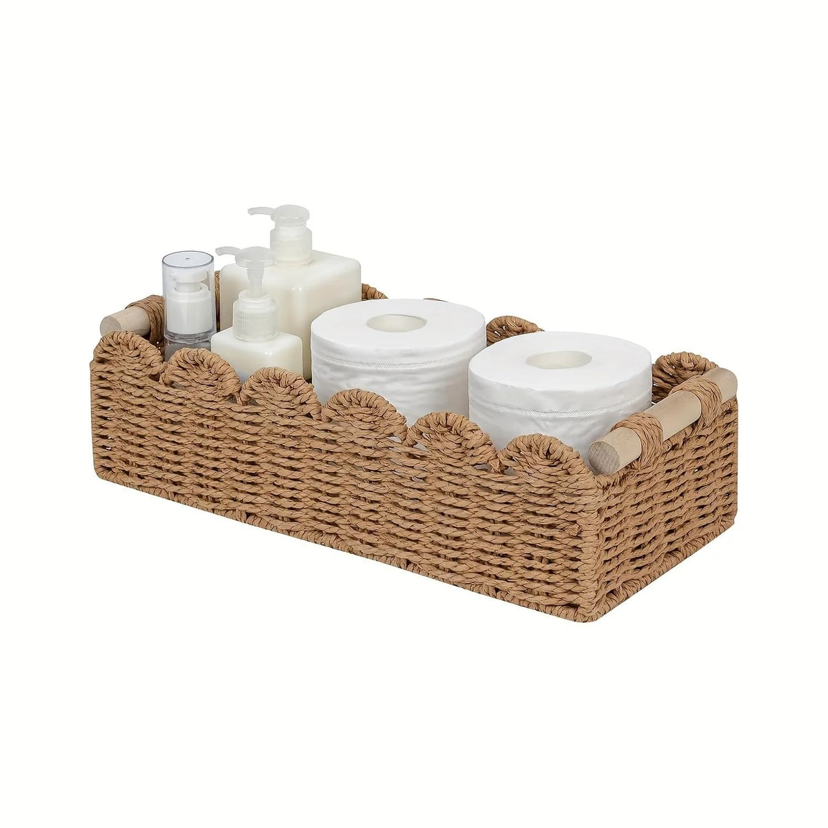 Cross-Border Delivery Weaved Storage Basket Desktop End Table Storage Box