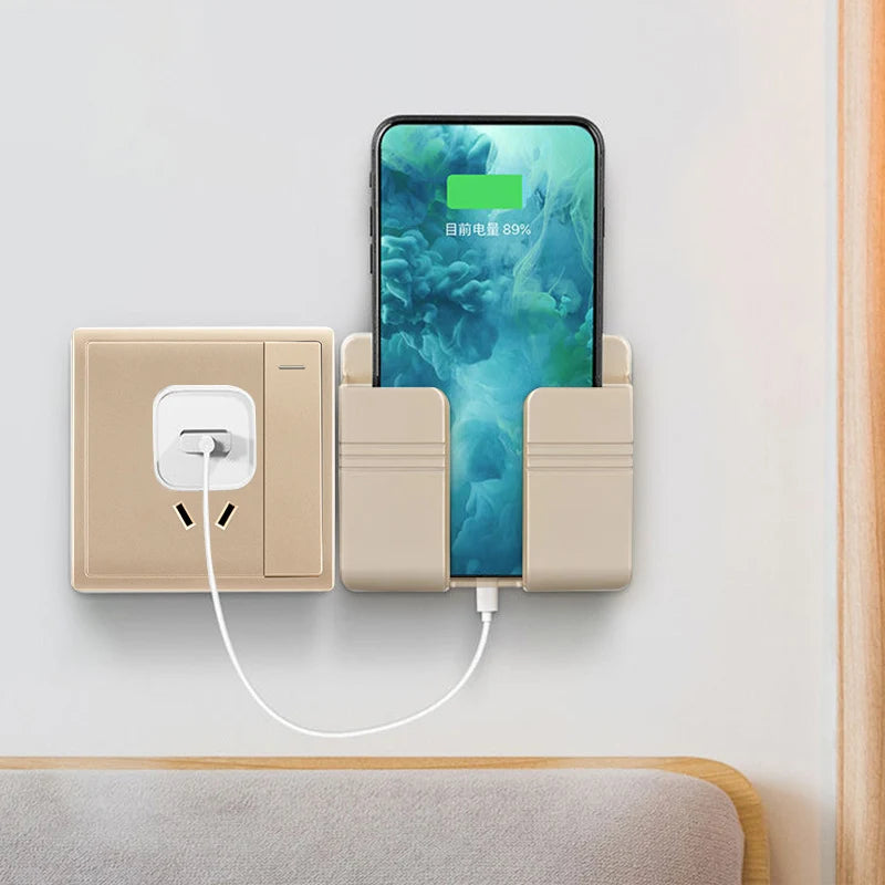 Mobile Phone Charging Storage Rack Punch-Free Sticky Storage Box