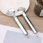 2 Pieces Multi-Function Nopal Cactus Peeler Cutter Stainless Steel Pelador De Nopales with Groove Edge Ergonomic Cactus Peeling Spoon Safe Easy Thorn Remover Kitchen Cooking Tools Accessories
