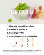 Hand-Blown Glass Candy Mug