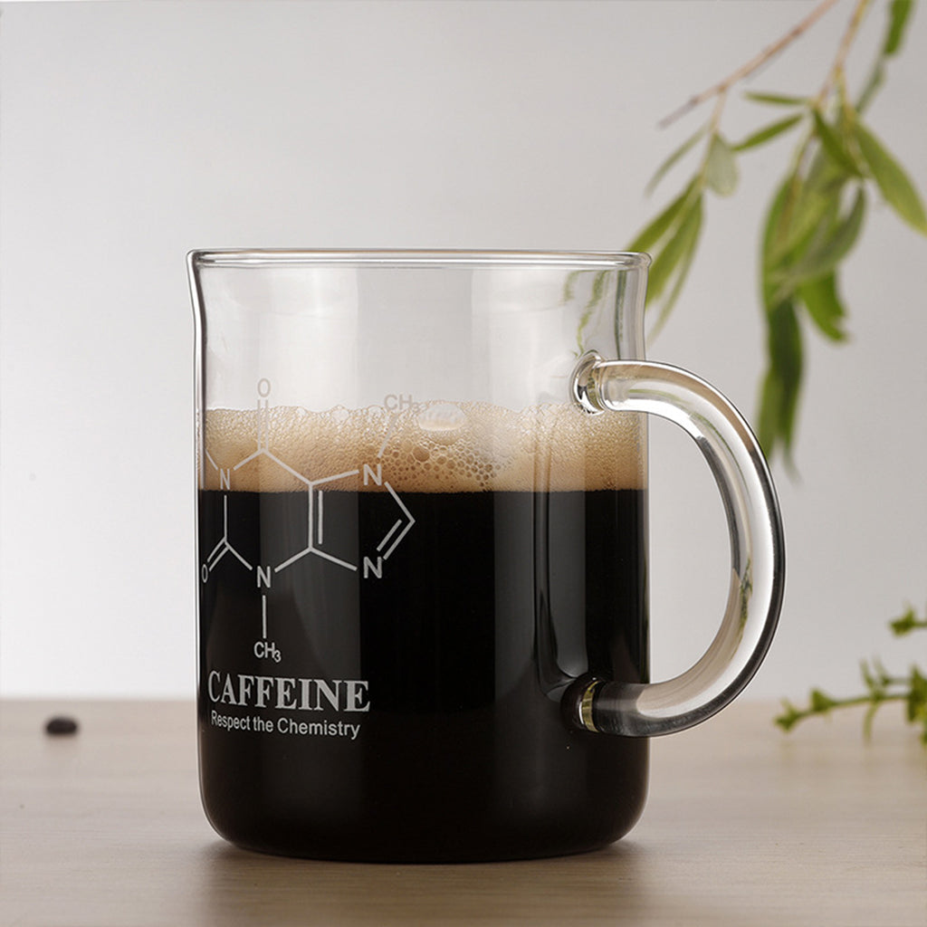 1PCS High Borosilicate Glass Cup,Coffee Cup,Coffee Shared Cup with Scale Marking
