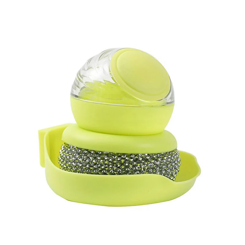 Stainless Steel Scrubber, Multifunctional Pot Dish Wash Brush for Home Commercial Kitchens, Removes Oil and Food Remnants from a Variety of Pots and Pans