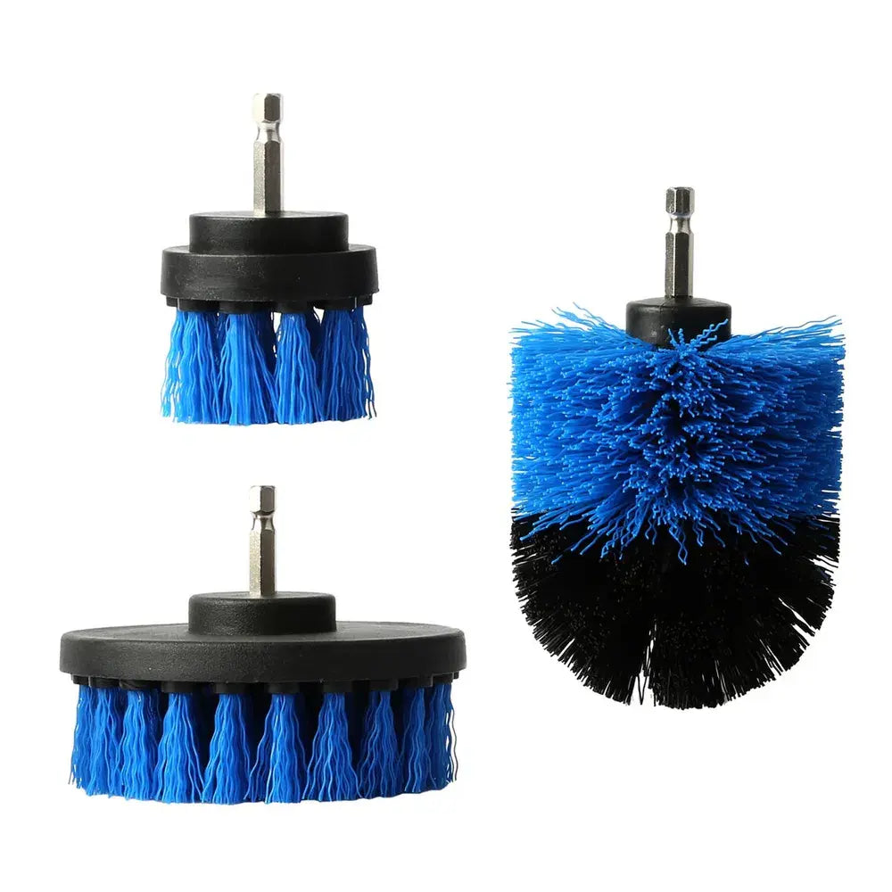 Ultimate Drill Brush Power Scrubber Set for Effortless Cleaning - 3-Piece Combo for Car, Carpet, Wall, Tile, and Tub