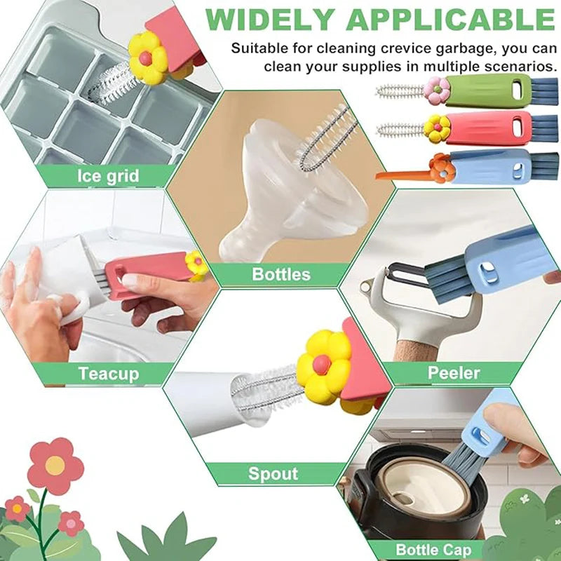 3-In-1 Bottle & Lid Cleaning Brush Set