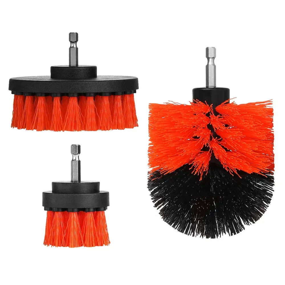 Ultimate Drill Brush Power Scrubber Set for Effortless Cleaning - 3-Piece Combo for Car, Carpet, Wall, Tile, and Tub