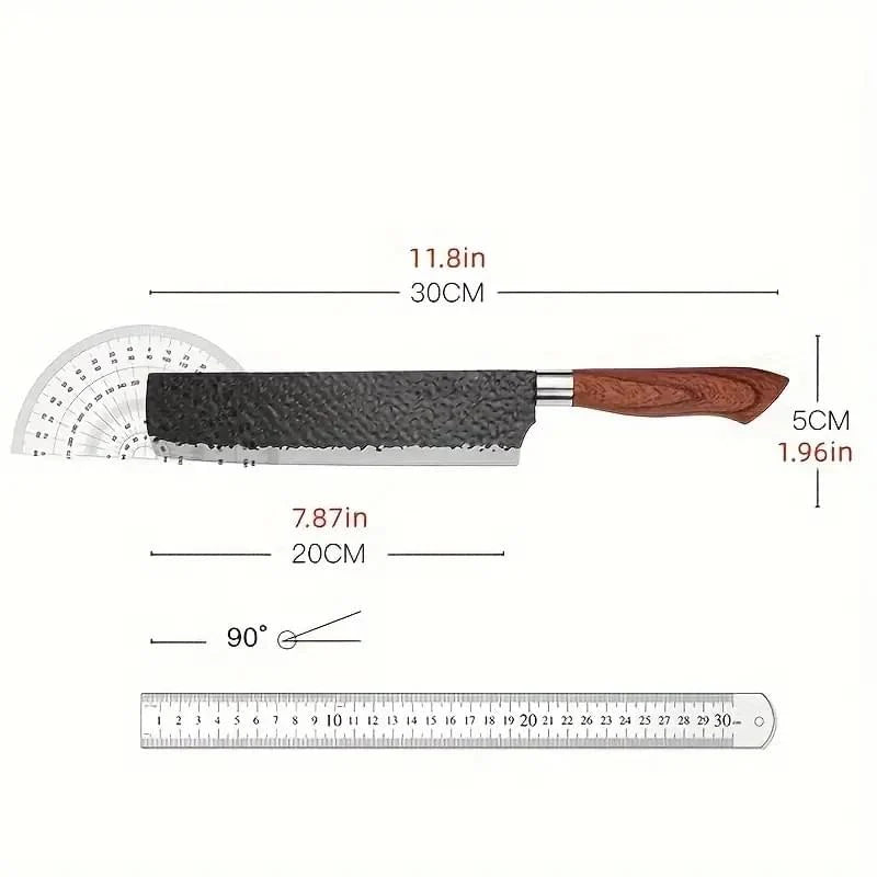 6 PCS Kitchen Knife Sets, Steel Kitchen Knives Set Tools Forged Kitchen Knife Scissors Ceramic Peeler Chef Slicer Knife Gift Case
