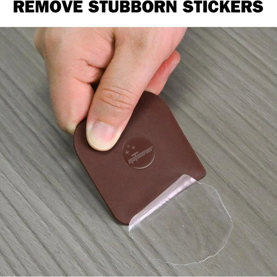 5-Pack Plastic Pan & Dish Scraper - Non-Scratch Kitchen Cleaning Tool for Cast Iron & Pots