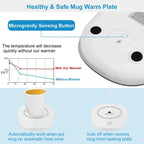 Coffee Mug Warmer Cup Warmer Auto Shut off Coffee Tea Milk Electric Heater Pad Office Home Desk Coffee Mug Warmer