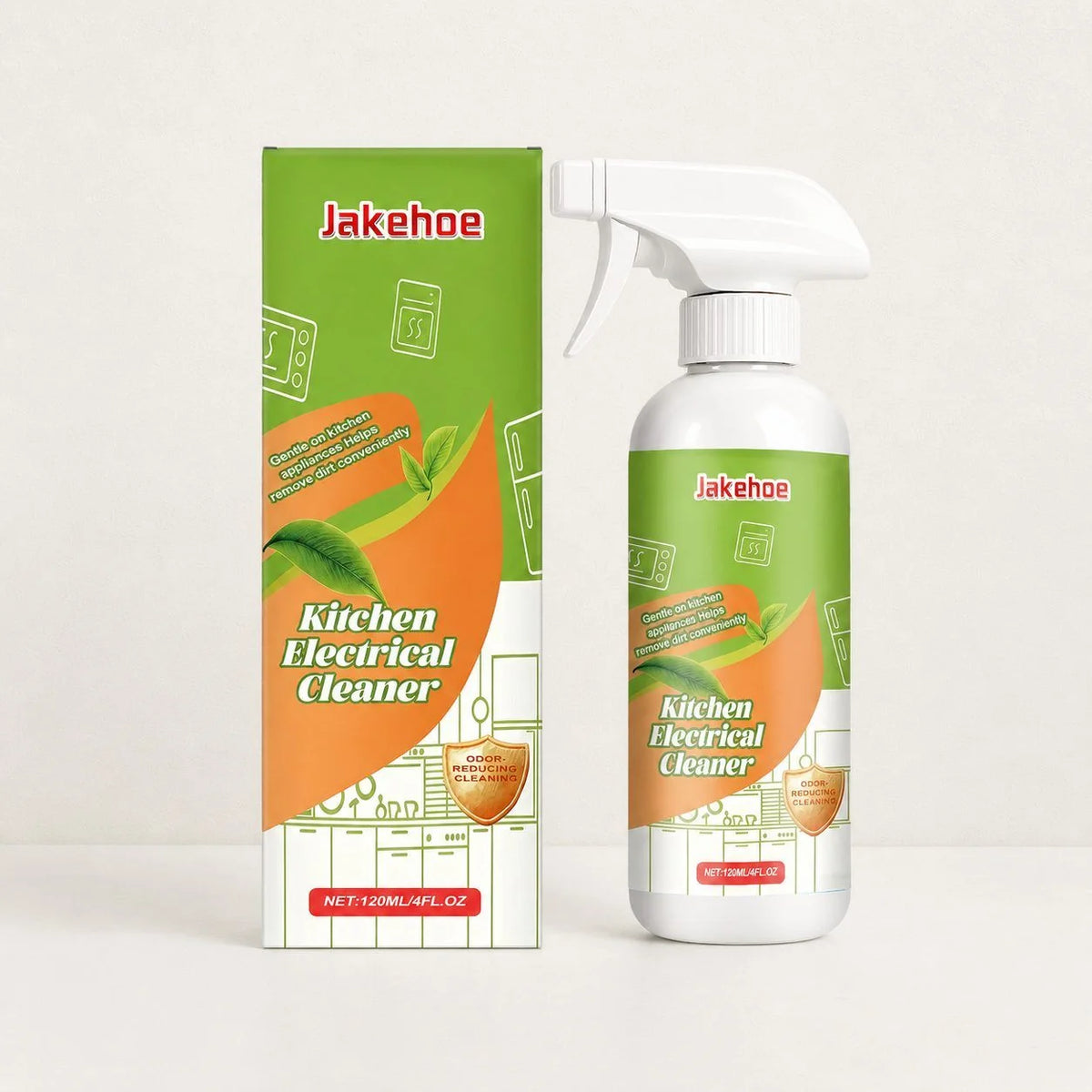 JAKEHOE Kitchen Appliance Cleaner Spray, 120 Ml Kit