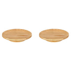 1-4Pcs Wine Glass Charcuterie Topper, Bamboo Wine Glass Covers for Appetizers Wine Glass Topper Coasters Plate for Bars Party