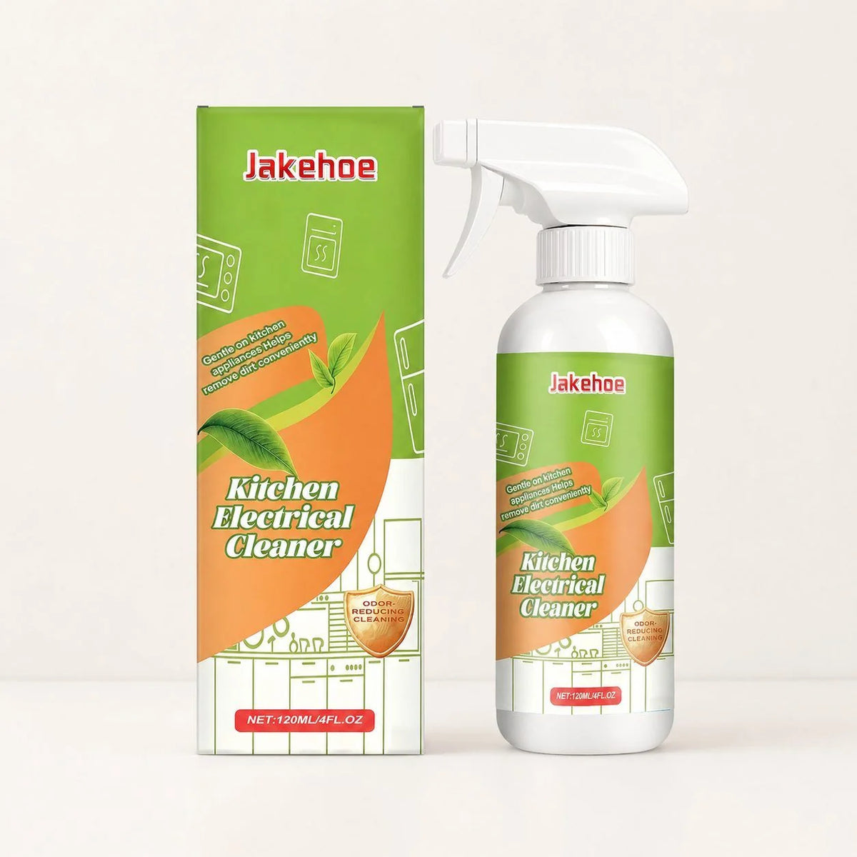JAKEHOE Kitchen Appliance Cleaner Spray, 120 Ml Kit