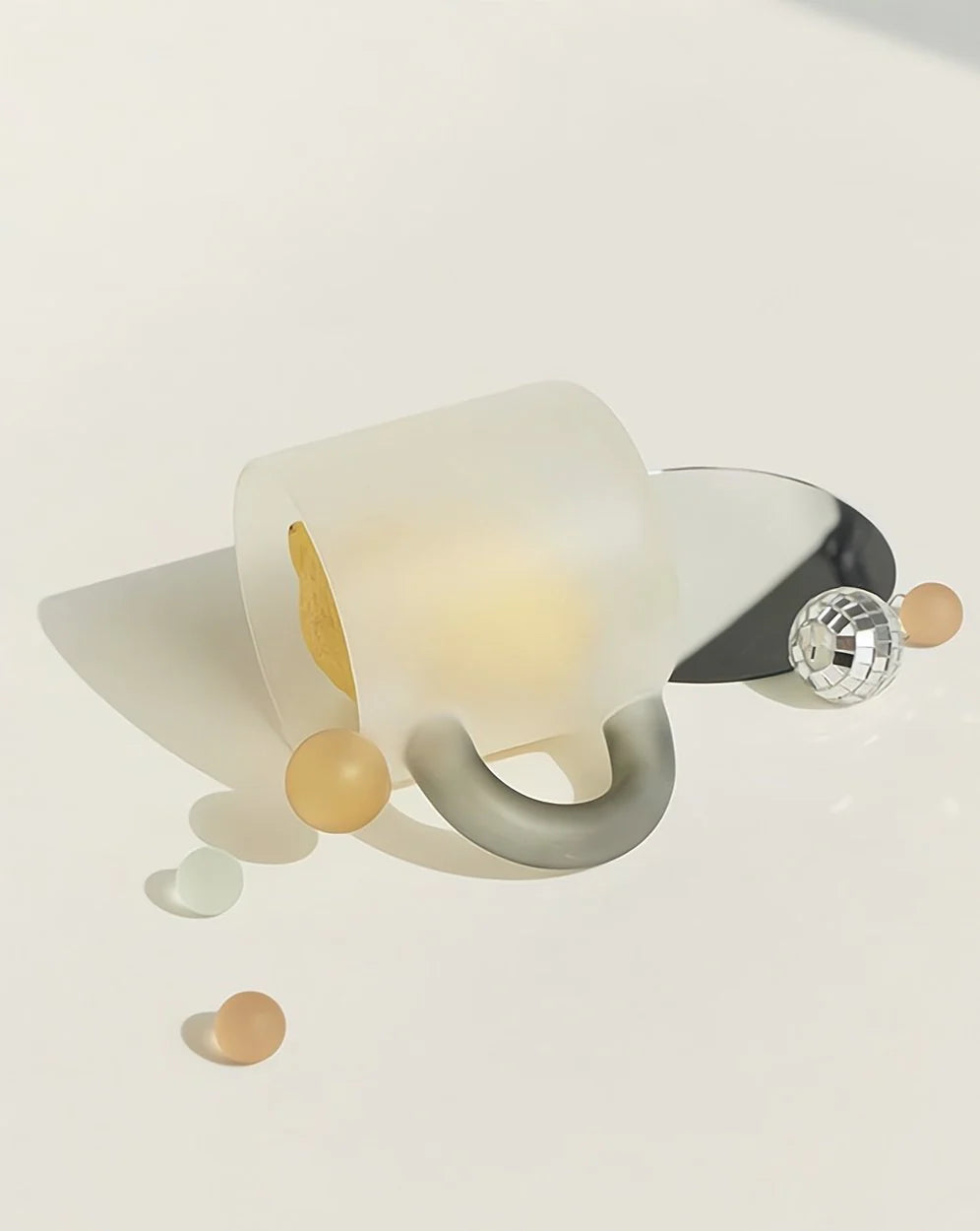 Hand-Blown Glass Candy Mug