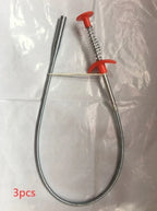 60CM Sewer Dredger Spring Pipe Dredging Tool Household Hair Cleaner Drain Clog Remover Cleaning Tools Household for Kitchen Sink Kitchen Gadgets