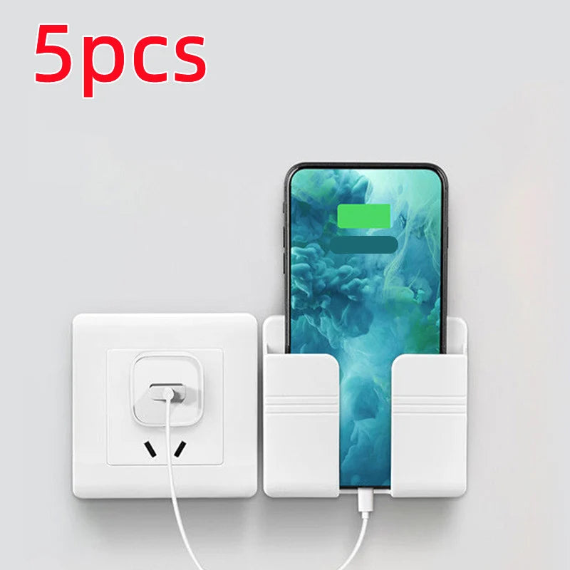 Mobile Phone Charging Storage Rack Punch-Free Sticky Storage Box