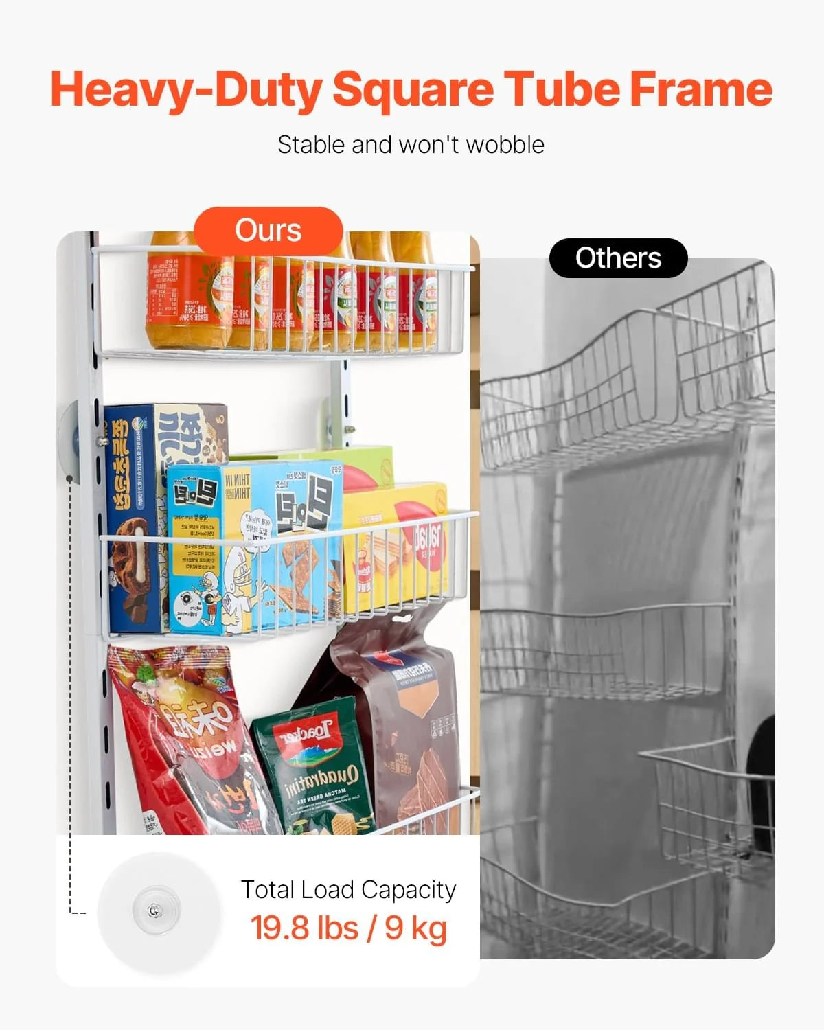 6-Tier Over-The-Door Pantry Organizer