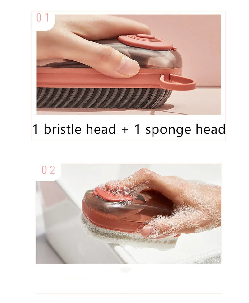 Multifunctional Automatic Liquid Cleaning Brush Soft Shoe Brush Clean Wash Shoe Artifact Laundry Brush Household Brush Clothes