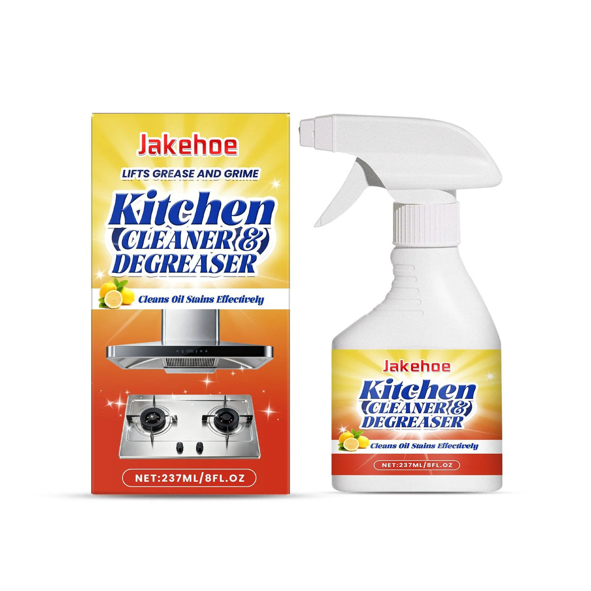 JAKEHOE Kitchen Degreasing Foam Spray, 237 Ml