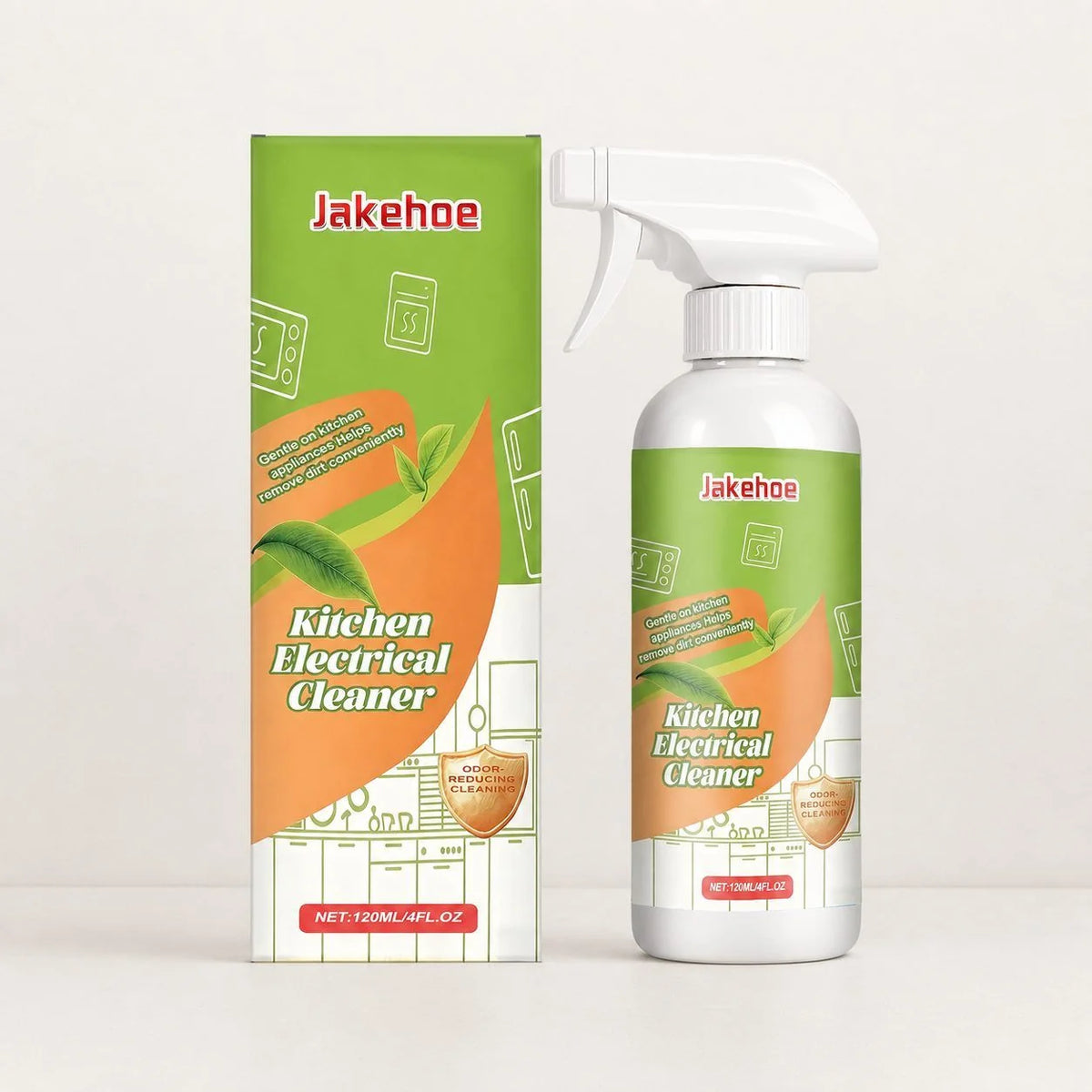 JAKEHOE Kitchen Appliance Cleaner Spray, 120 Ml Kit