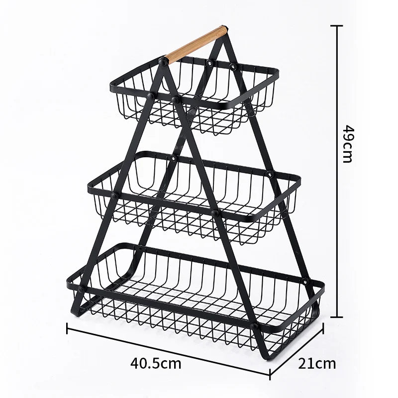 Kitchen Multi-Functional Vegetable and Fruit Storage Rack