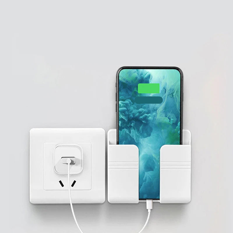 Mobile Phone Charging Storage Rack Punch-Free Sticky Storage Box