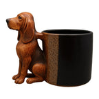 3D Handmade Dachshund Mug, Creative 3D Animal Shape Ceramic Mug,11 Oz Unique Dog Coffee Mugs