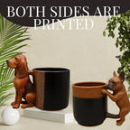 3D Handmade Dachshund Mug, Creative 3D Animal Shape Ceramic Mug,11 Oz Unique Dog Coffee Mugs