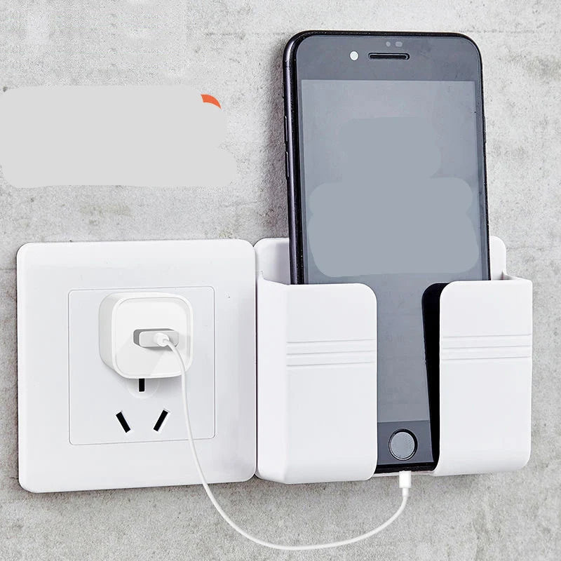 Mobile Phone Charging Storage Rack Punch-Free Sticky Storage Box