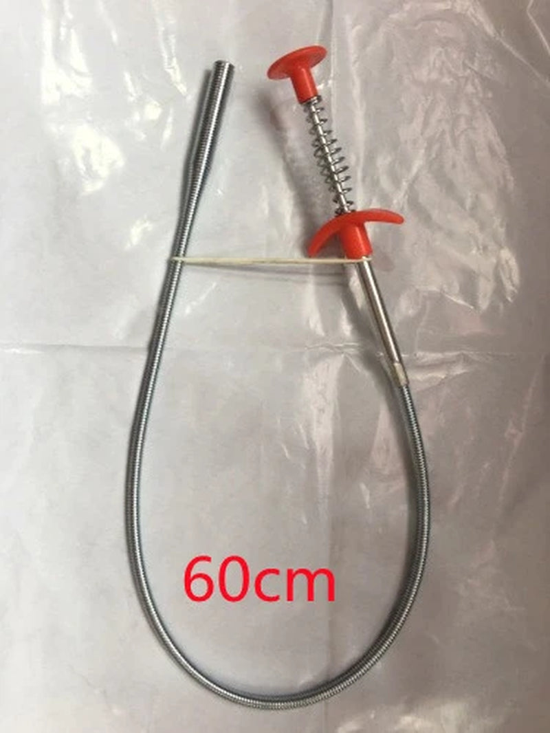 60CM Sewer Dredger Spring Pipe Dredging Tool Household Hair Cleaner Drain Clog Remover Cleaning Tools Household for Kitchen Sink Kitchen Gadgets