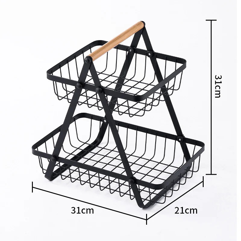 Kitchen Multi-Functional Vegetable and Fruit Storage Rack