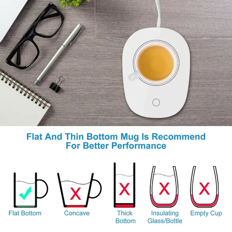 Coffee Mug Warmer Cup Warmer Auto Shut off Coffee Tea Milk Electric Heater Pad Office Home Desk Coffee Mug Warmer