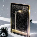 Snowfall Lamp, Snowy Streetlamp Light, Handmade Snow Scenery Night Light Street Lamp DIY Material Pack (2 Sets)